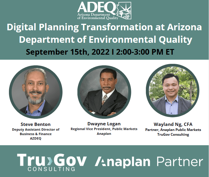 Digital Planning Transformation at Arizona Department of Environment